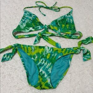 Victoria's Secret Green and Blue Bikini